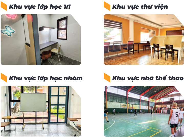 cơ sở vật chất tại trại hè anh ngữ CIP