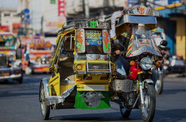 Xe Tricycle ở Philippines. 