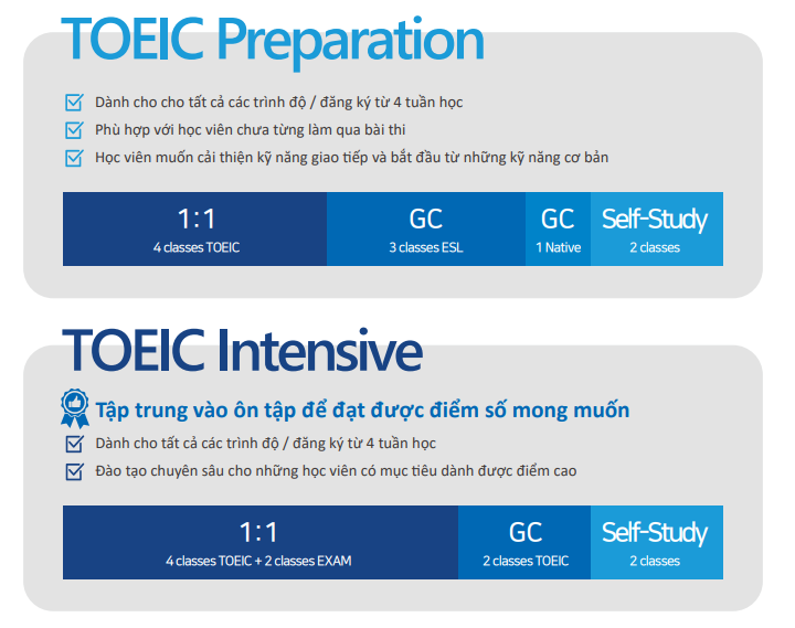 Khóa học TOEIC (Test Of English for International Communication)