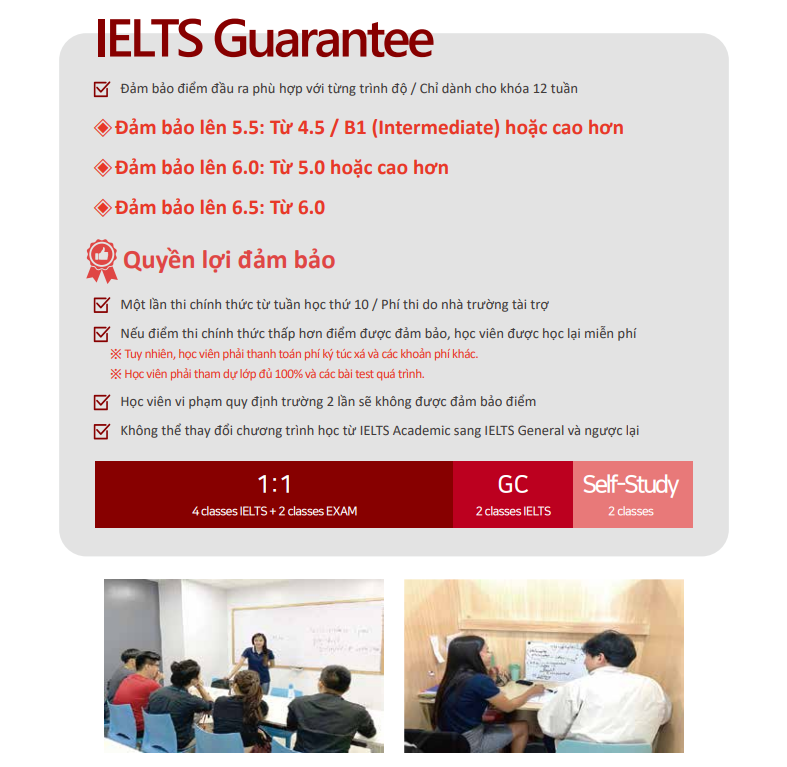 IELTS Guarantee (IELTS Đảm bảo)