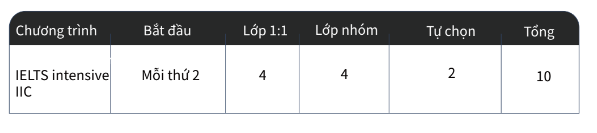  IELTS Intensive - IELTS chuyên sâu 